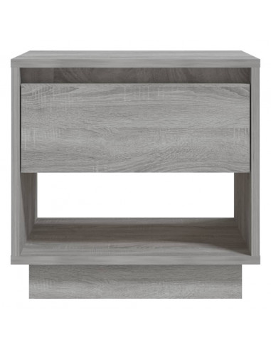 Comodino Sonoma Grigio 45x34x44 cm in Truciolato