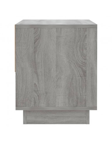 Comodino Sonoma Grigio 45x34x44 cm in Truciolato