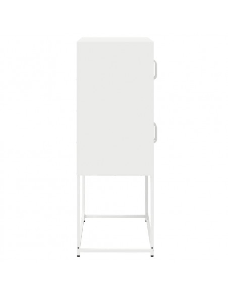Credenza Bianca 68x39x107 cm in Acciaio