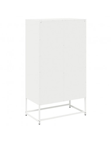 Credenza Bianca 68x39x123 cm in Acciaio