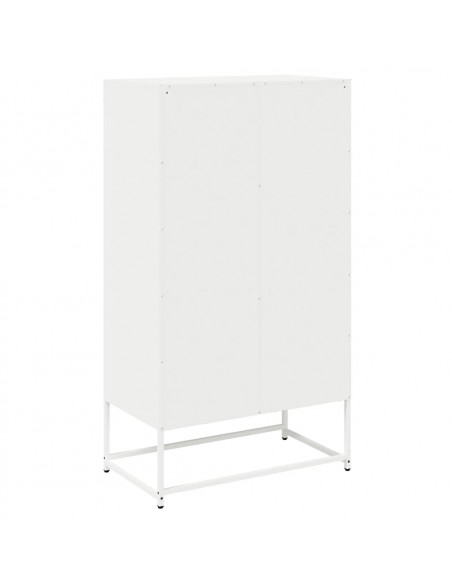 Credenza Bianca 68x39x123 cm in Acciaio