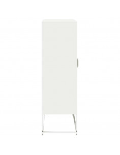 Credenza Bianca 68x39x123 cm in Acciaio