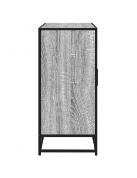Credenza Grigio Sonoma 92x35x76 cm in Legno Multistrato