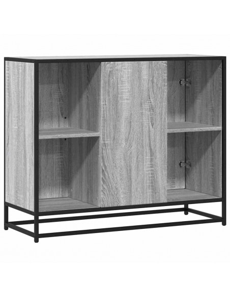 Credenza Grigio Sonoma 92x35x76 cm in Legno Multistrato