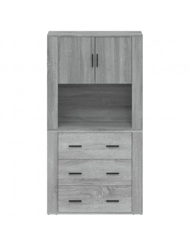 Credenza Grigio Sonoma in Legno Multistrato