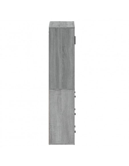 Credenza Grigio Sonoma in Legno Multistrato