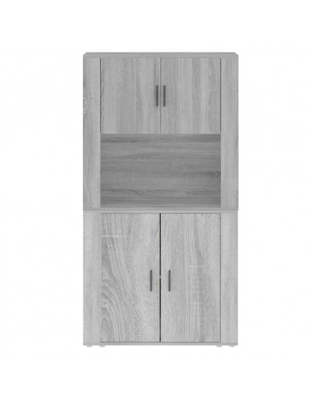 Credenza Grigio Sonoma in Legno Multistrato
