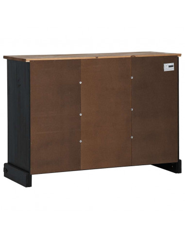 Credenza HALDEN 2 Ante Scorrevoli 112x40x80 cm Legno Massello