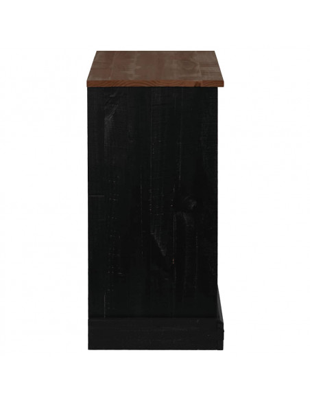 Credenza HALDEN con Anta Scorrevole 80x40x80 cm Legno Massello