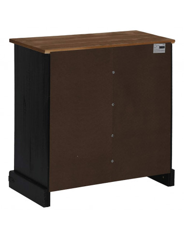 Credenza HALDEN con Anta Scorrevole 80x40x80 cm Legno Massello