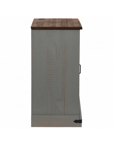 Credenza HALDEN con Anta Scorrevole 80x40x80 cm Legno Massello