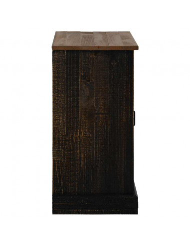 Credenza HALDEN con Anta Scorrevole 80x40x80 cm Legno Massello