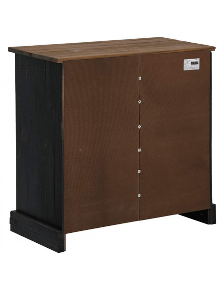 Credenza HALDEN con Anta Scorrevole 80x40x80 cm Legno Massello