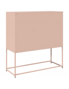Credenza Rosa 100,5x39x107 cm in Acciaio Laminato a Freddo 2
