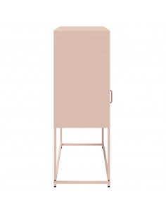 Credenza Rosa 100,5x39x107 cm in Acciaio Laminato a Freddo