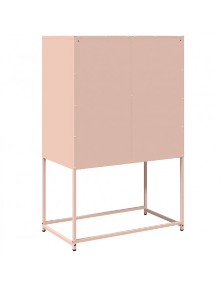 Credenza Rosa 68x39x107 cm in Acciaio
