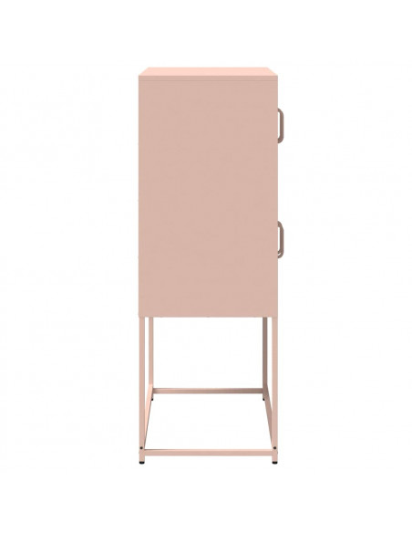 Credenza Rosa 68x39x107 cm in Acciaio