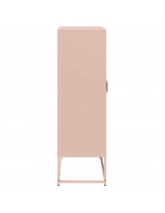 Credenza Rosa 68x39x123 cm in Acciaio