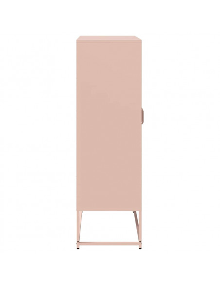 Credenza Rosa 68x39x123 cm in Acciaio