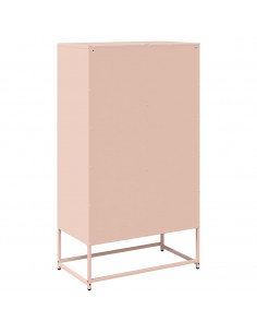 Credenza Rosa 68x39x123 cm in Acciaio 2