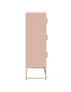 Credenza Rosa 68x39x123 cm in Acciaio