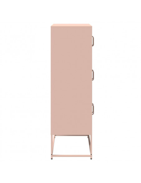 Credenza Rosa 68x39x123 cm in Acciaio