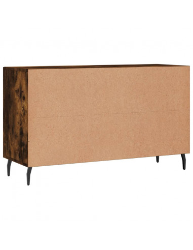 Credenza Rovere Fumo 100x36x60 cm in Legno Multistrato