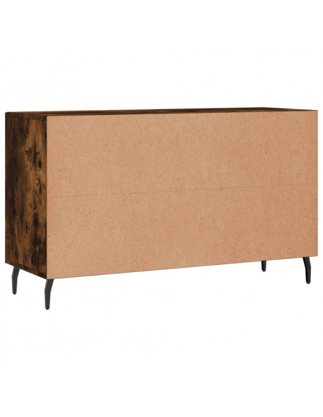 Credenza Rovere Fumo 100x36x60 cm in Legno Multistrato