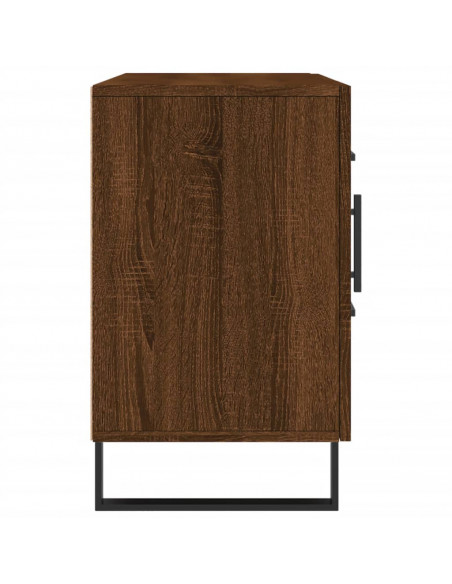 Credenza Rovere Marrone 100x36x60 cm in Legno Multistrato