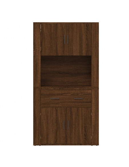 Credenza Rovere Marrone in Legno Multistrato