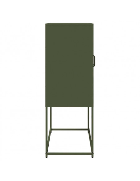 Credenza Verde Oliva 68x39x107 cm in Acciaio