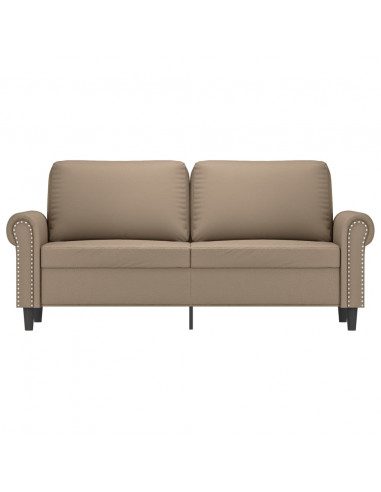Divano a 2 Posti Cappuccino 140 cm in Similpelle
