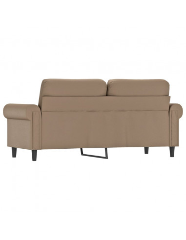 Divano a 2 Posti Cappuccino 140 cm in Similpelle