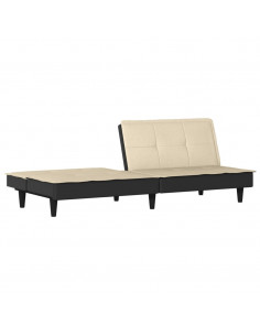 Divano Letto Crema in Tessuto