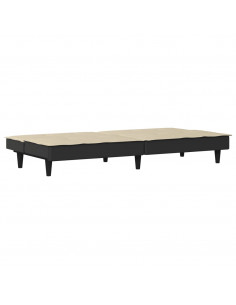 Divano Letto Crema in Tessuto 2