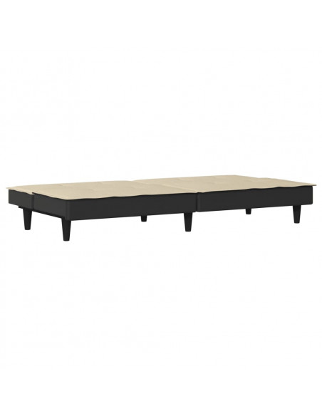 Divano Letto Crema in Tessuto