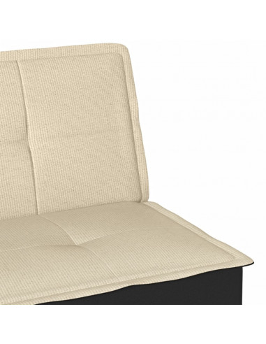 Divano Letto Crema in Tessuto