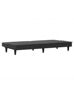 Divano Letto Grigio Scuro in Tessuto 2
