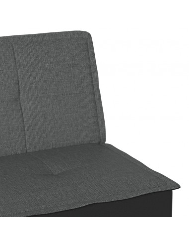 Divano Letto Grigio Scuro in Tessuto