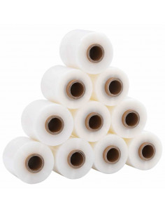 Film Estensibile con Manico 10 pz Trasparente 23 μm 50cm x 150m