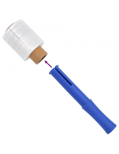 Film Estensibile con Manico 10 pz Trasparente 23 μm 50cm x 150m