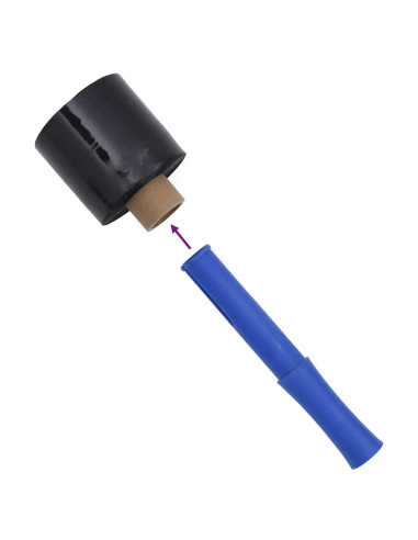 Film Estensibili 10 pz Nero 23 μm 10 cm x 300 m