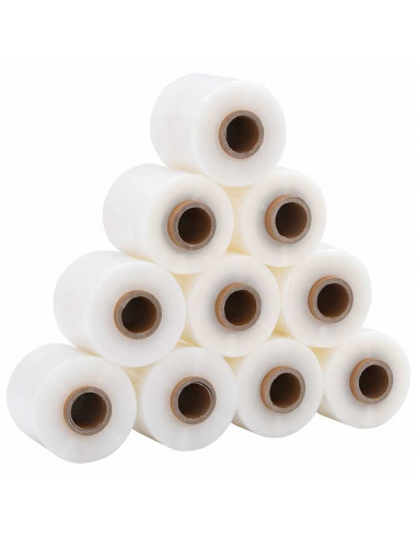 Film Estensibili 10 pz Trasparenti 23 μm 10 cm x 300 m