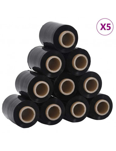 Film Estensibili 50 pz Nero 23 μm 10 cm x 150 m
