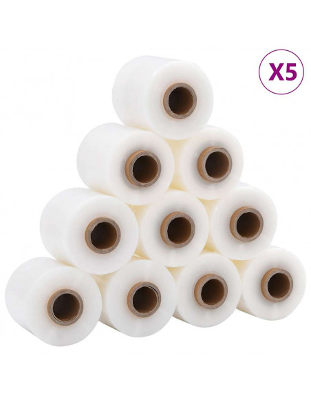 Film Estensibili 50 pz Trasparenti 23 μm 10 cm x 150 m
