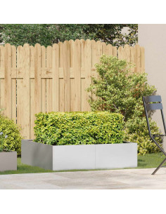 Fioriera 100x100x30 cm in Acciaio Inox 2
