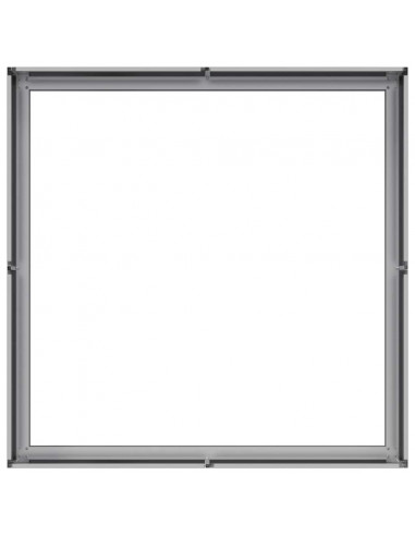 Fioriera 100x100x30 cm in Acciaio Zincato