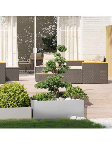 Fioriera 100x100x40 cm in Acciaio Zincato