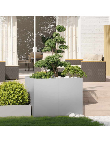 Fioriera 100x100x80 cm in Acciaio Zincato