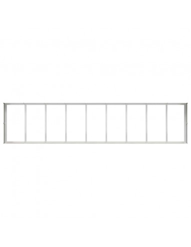 Fioriera 360x80x40 cm in Acciaio Inox